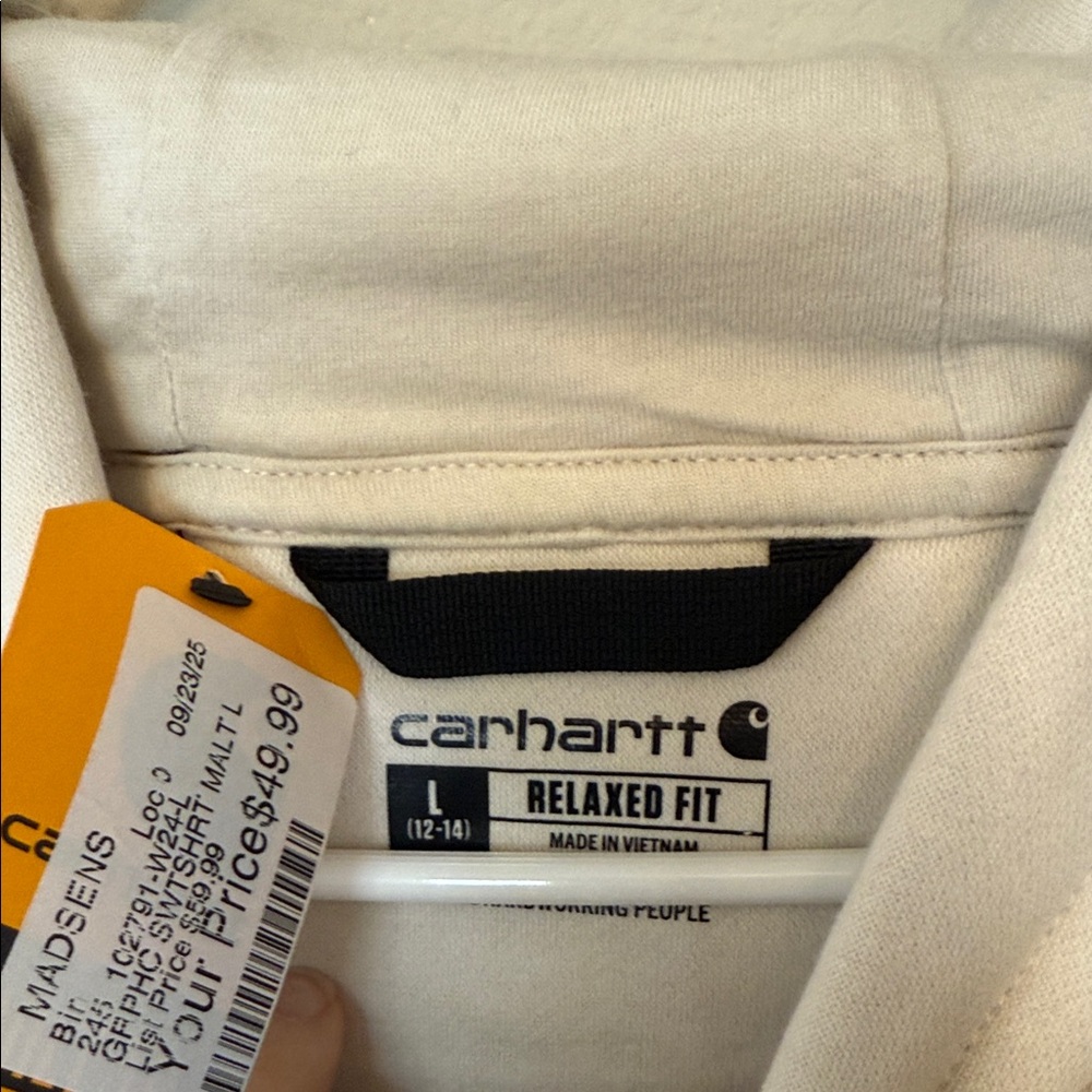 NWT Carhartt Women’s Hoodie with Gold Accents - Picture 2 of 4